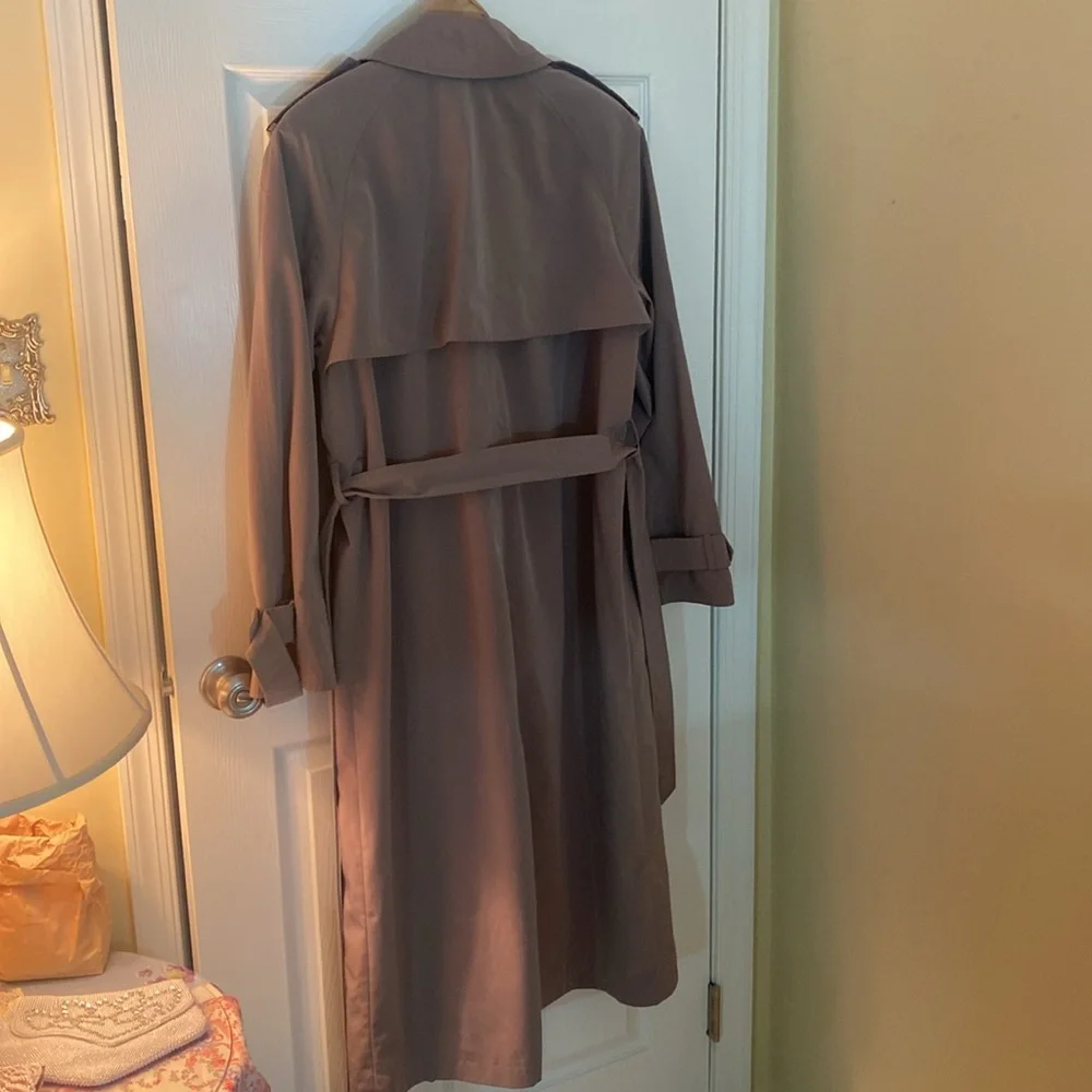 Vintage Fleet Street Trench coat raincoat size 14 belted - Picture 5 of 14